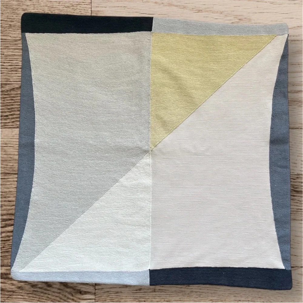 West Elm Quadrant Color Block Pillow Cover 24
